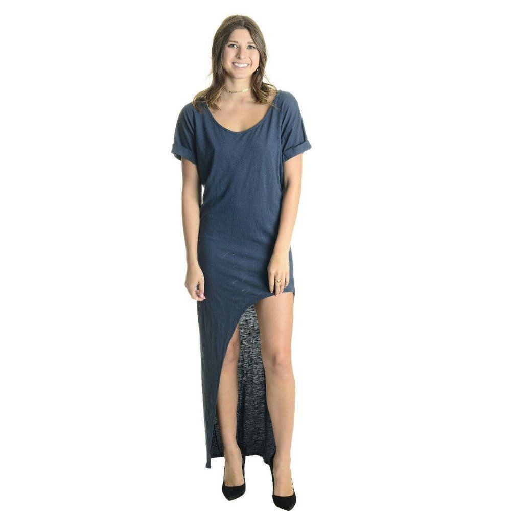 Stillwater Sonoran Round Neck Thigh Maxi Dress